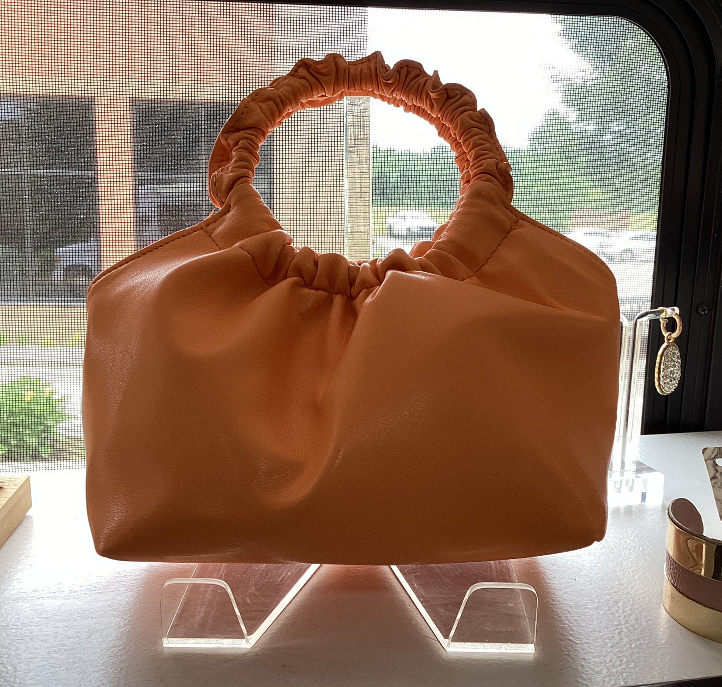 Tangerine handbag
