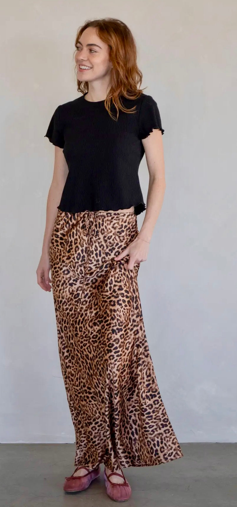 Sadie Leopard Maxi Skirt