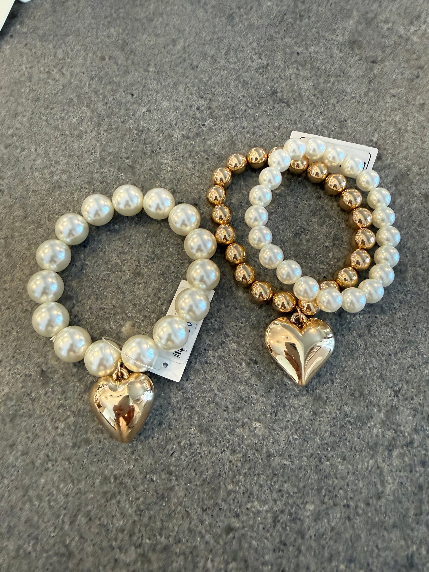 Hearts+Pearls Bracelets