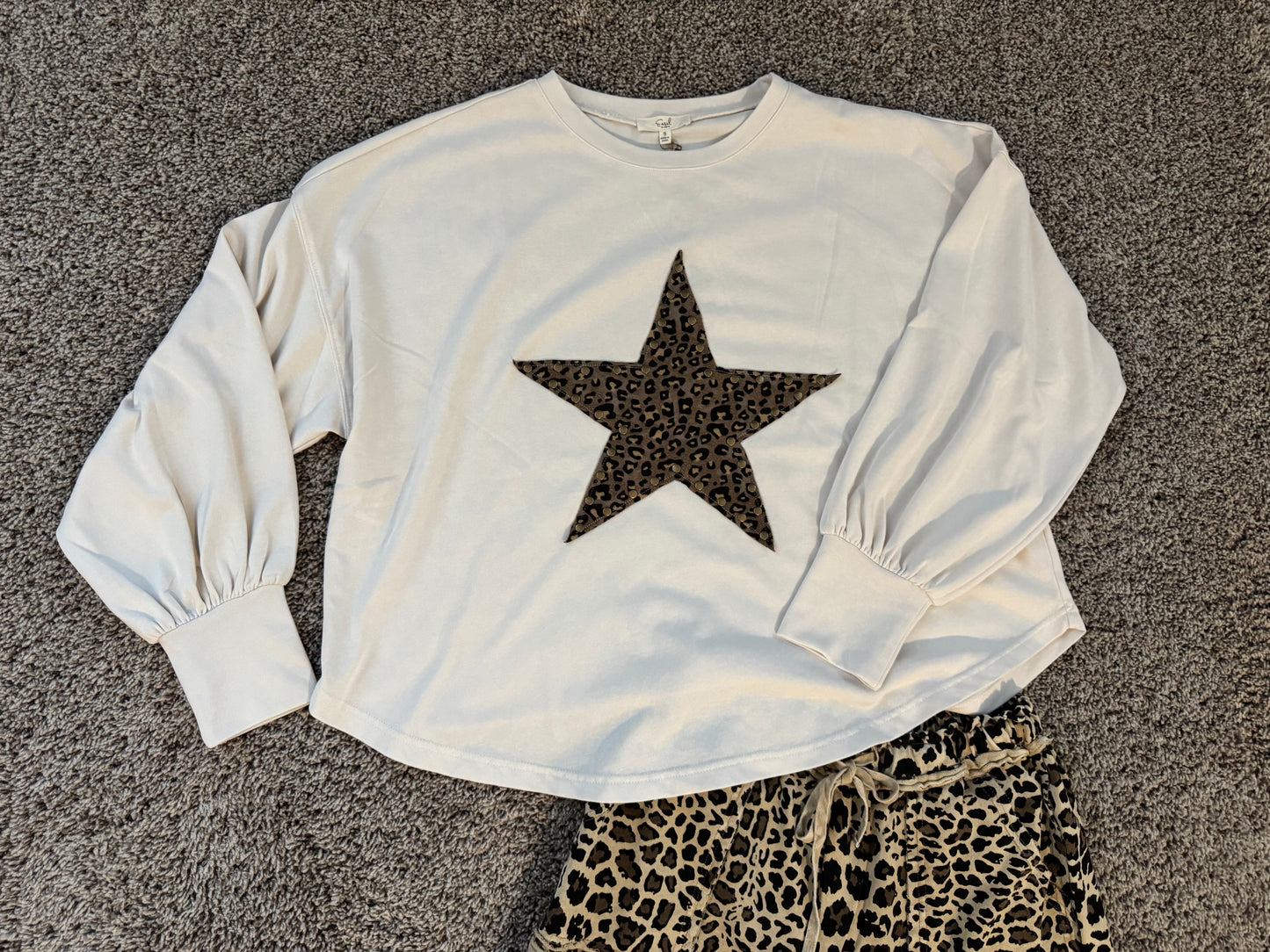 Leopard Star Top