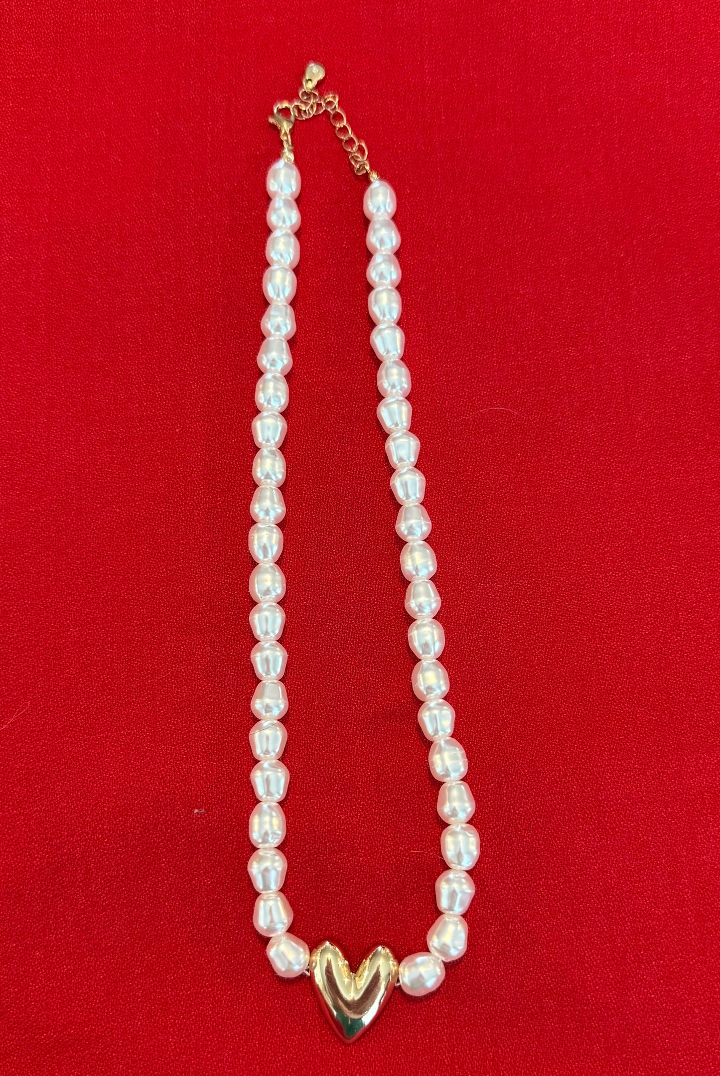 Pearl + Heart Necklace