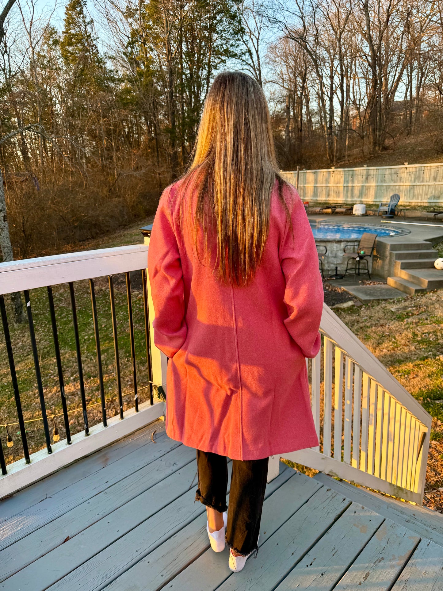 Pop of Pink Coat