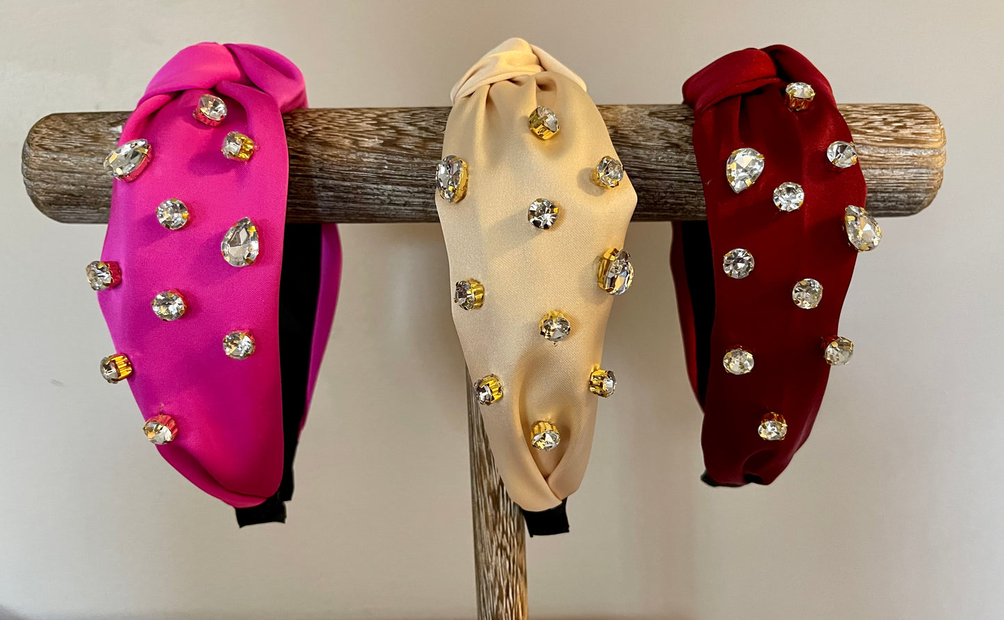 Knotted Jewel Bedazzled Headband
