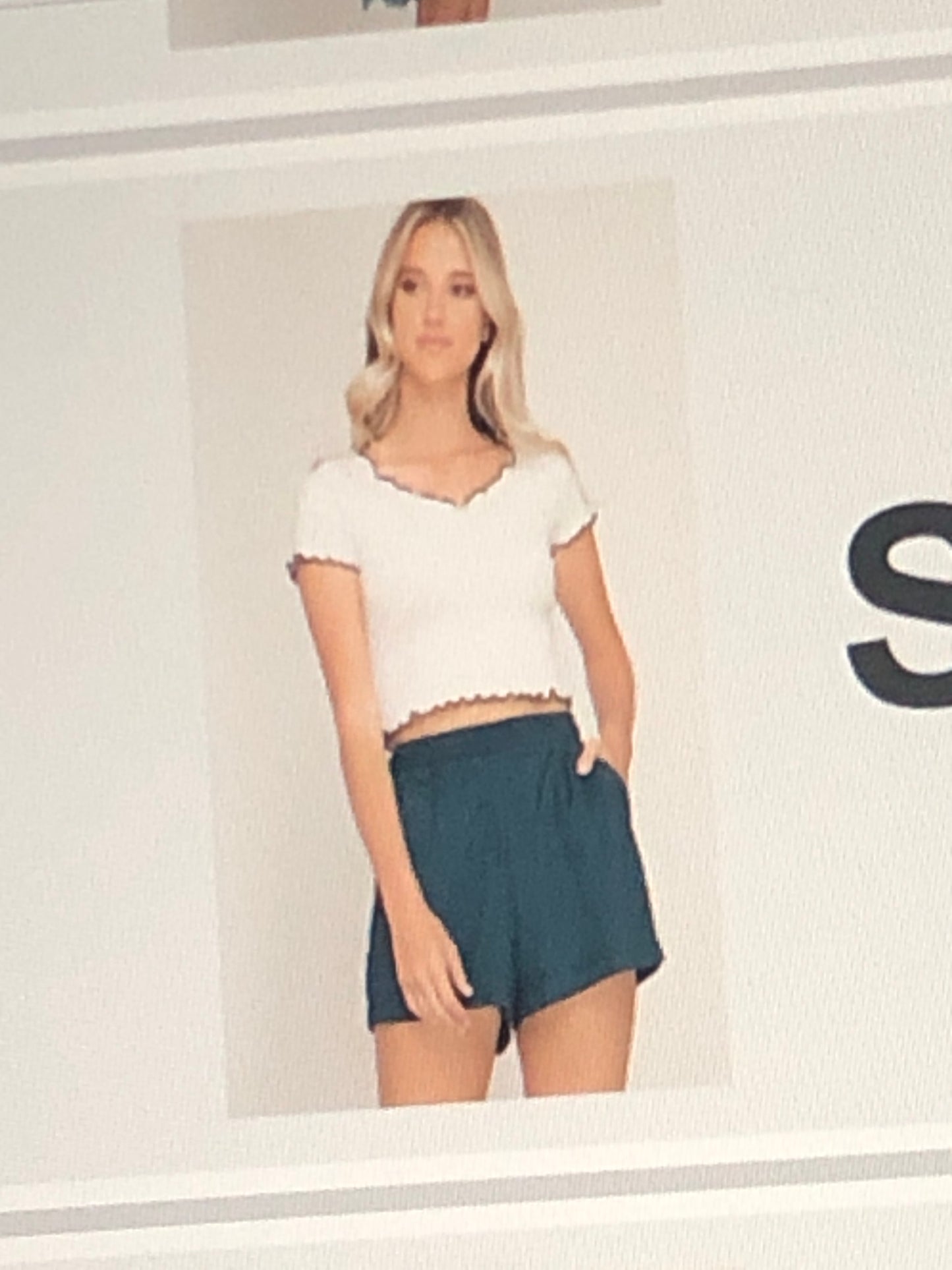 Teal Sueded Shorts