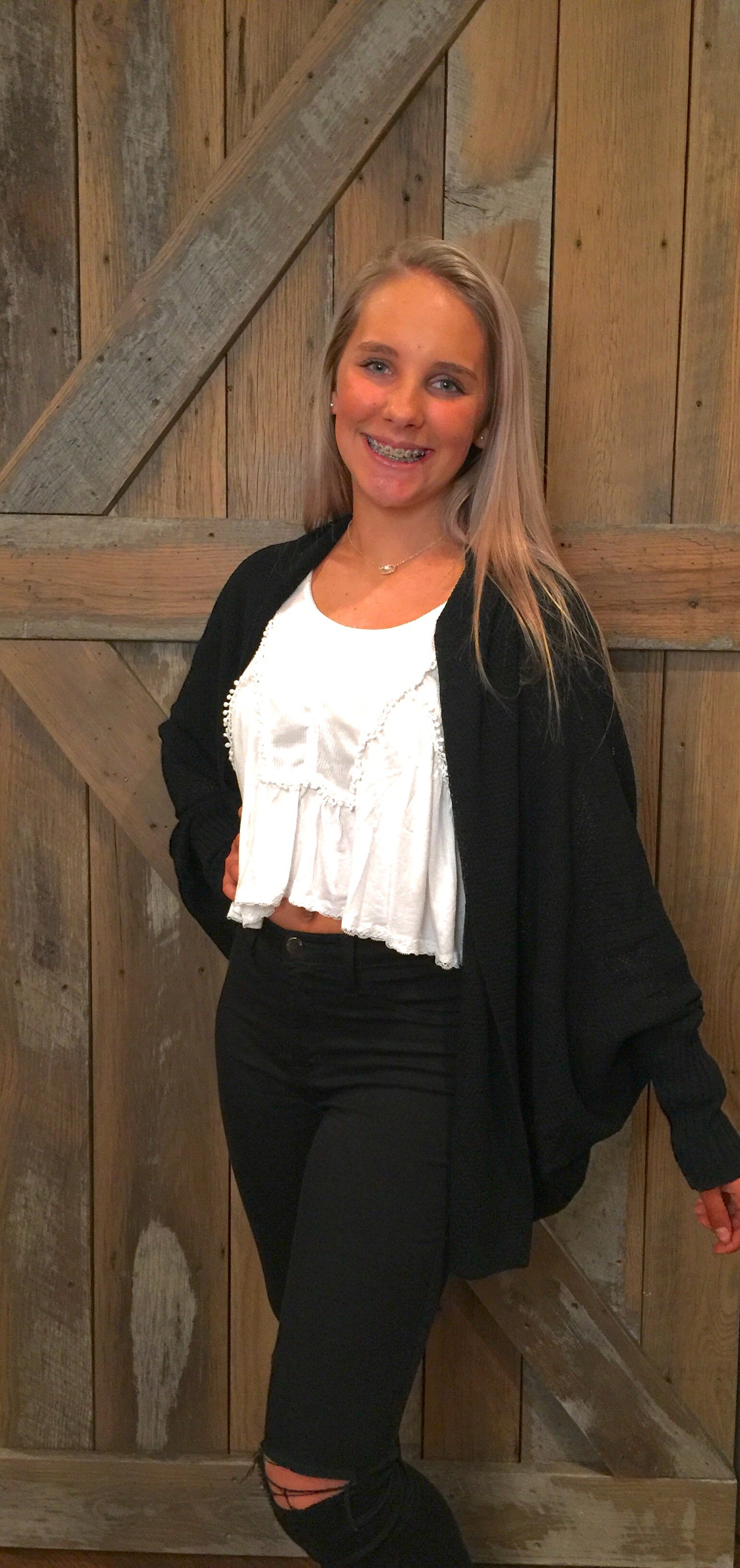 Black Sweater Cardigan