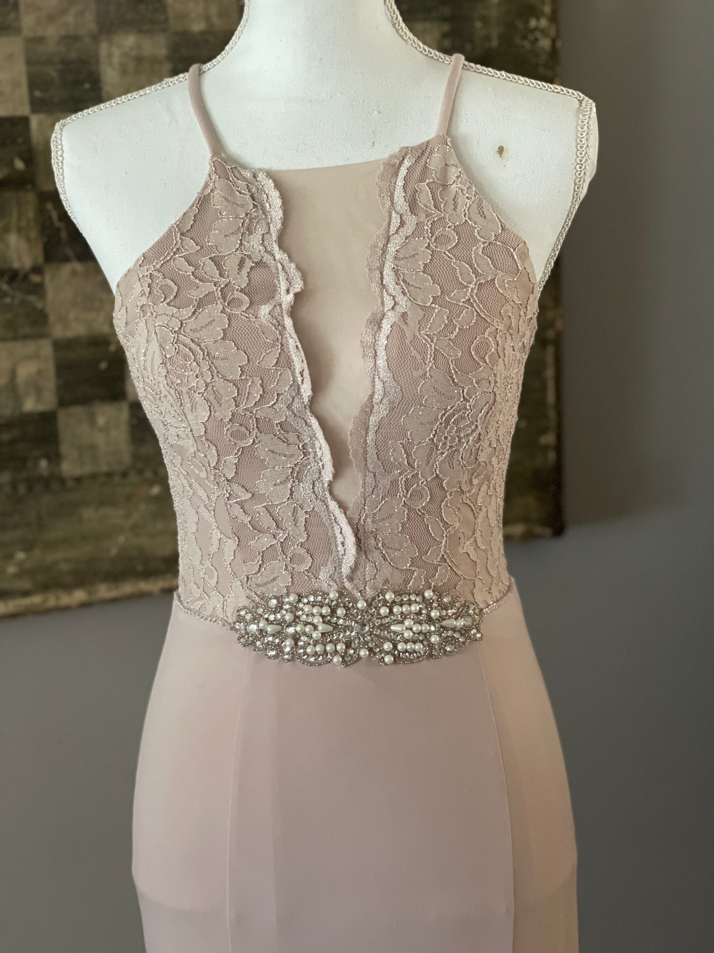 Champagne and Pearls Dress