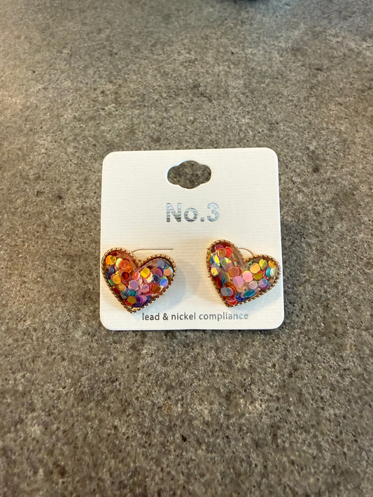 Confetti Hearts Earrings