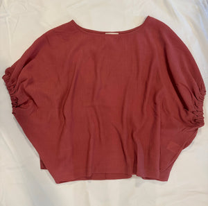 Elastic Sleeve Blouse