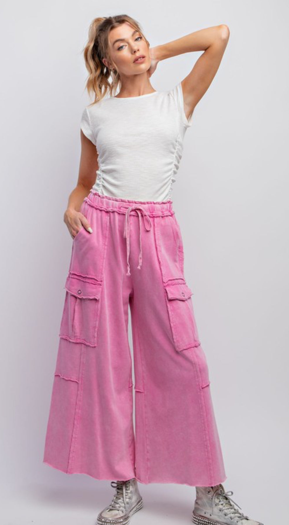 Wide Leg Cargo Pants