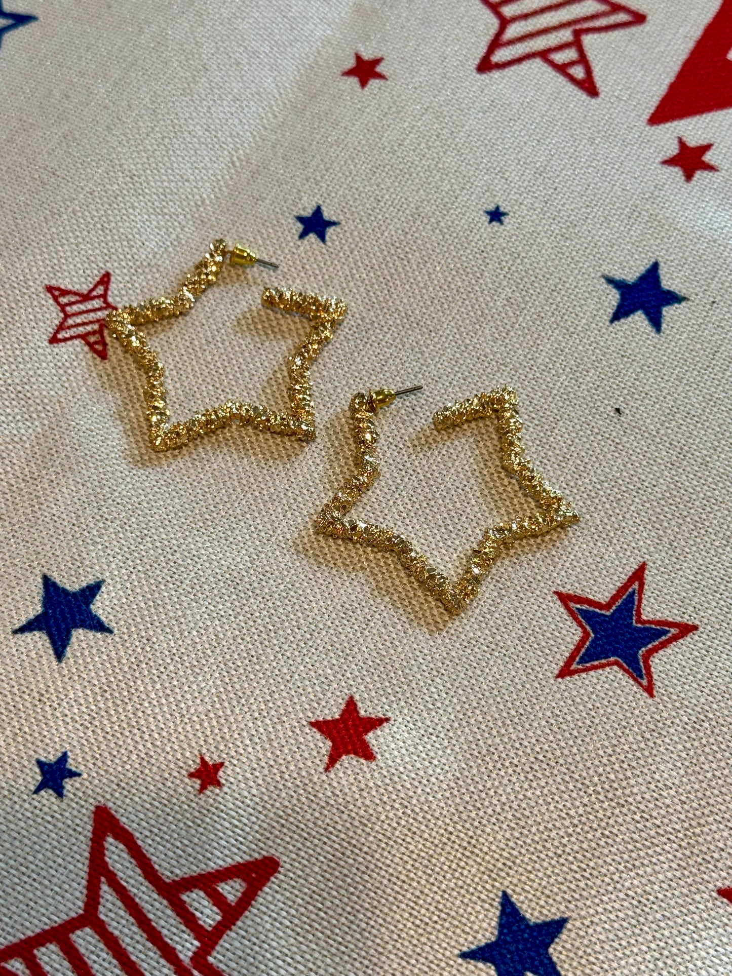 Gold Star Earrings