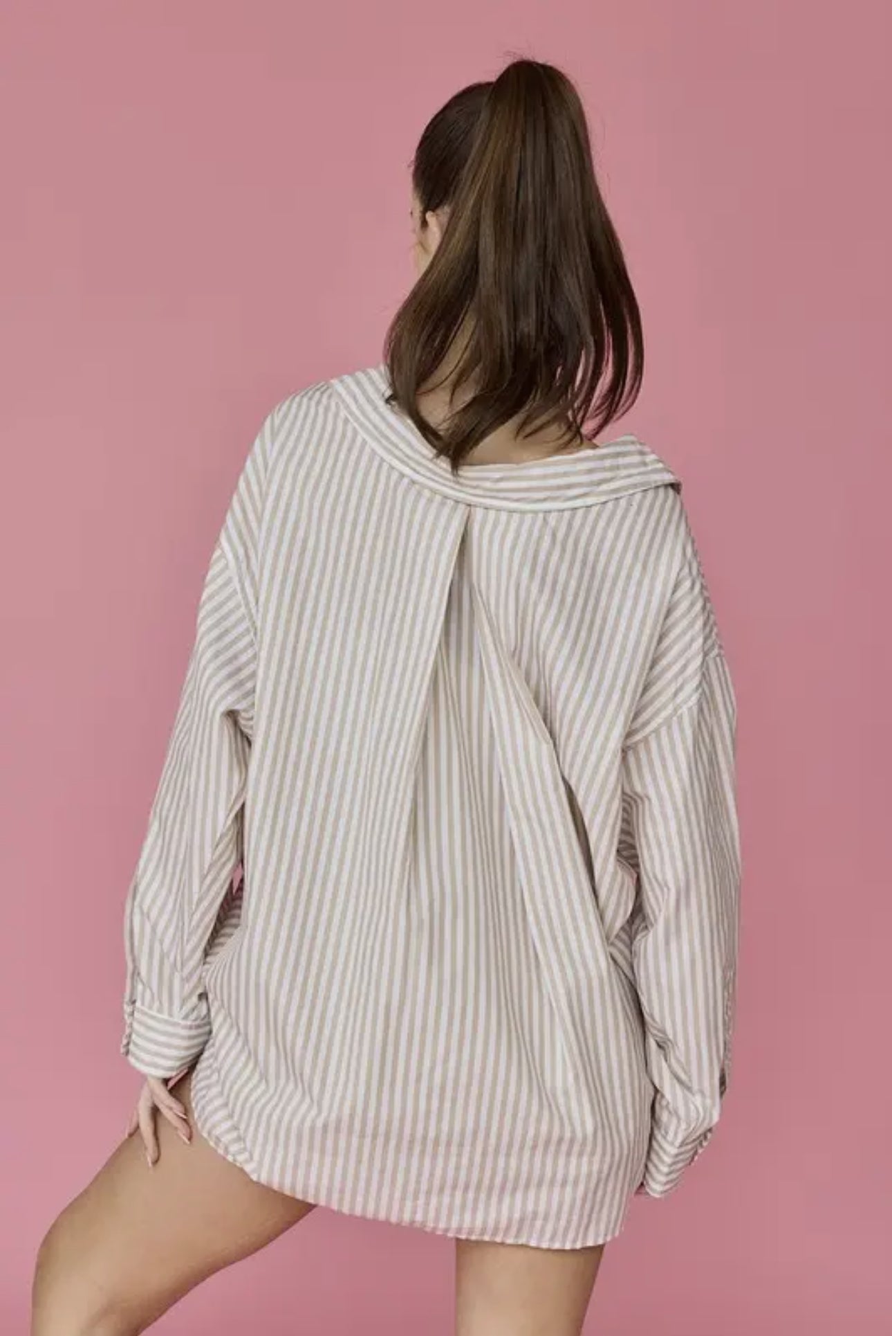 Luna Oversized Striped Shirt