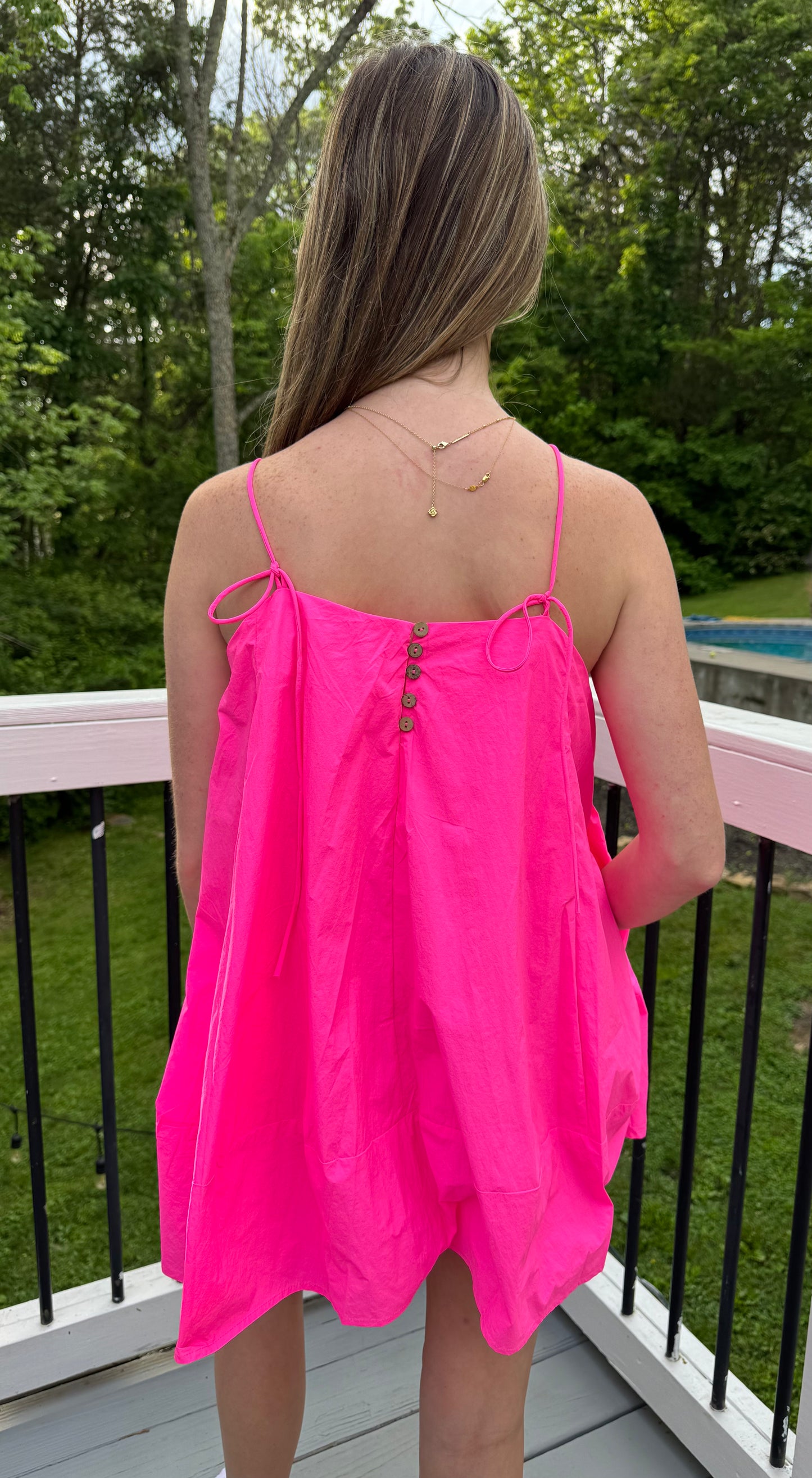 Just A Little Pink Trapeze Dress