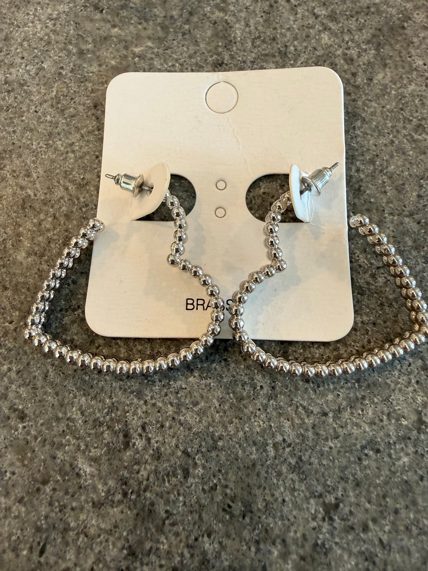 Heart Hoops Earrings