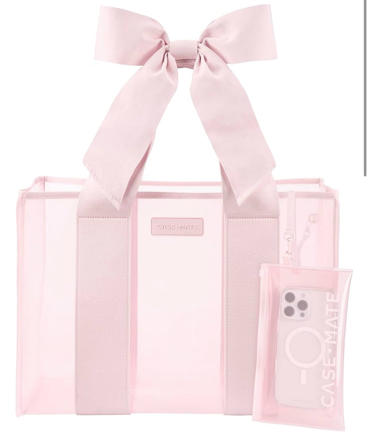 Bow Beach Tote with Phone Pouch