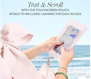 Bow Beach Tote with Phone Pouch