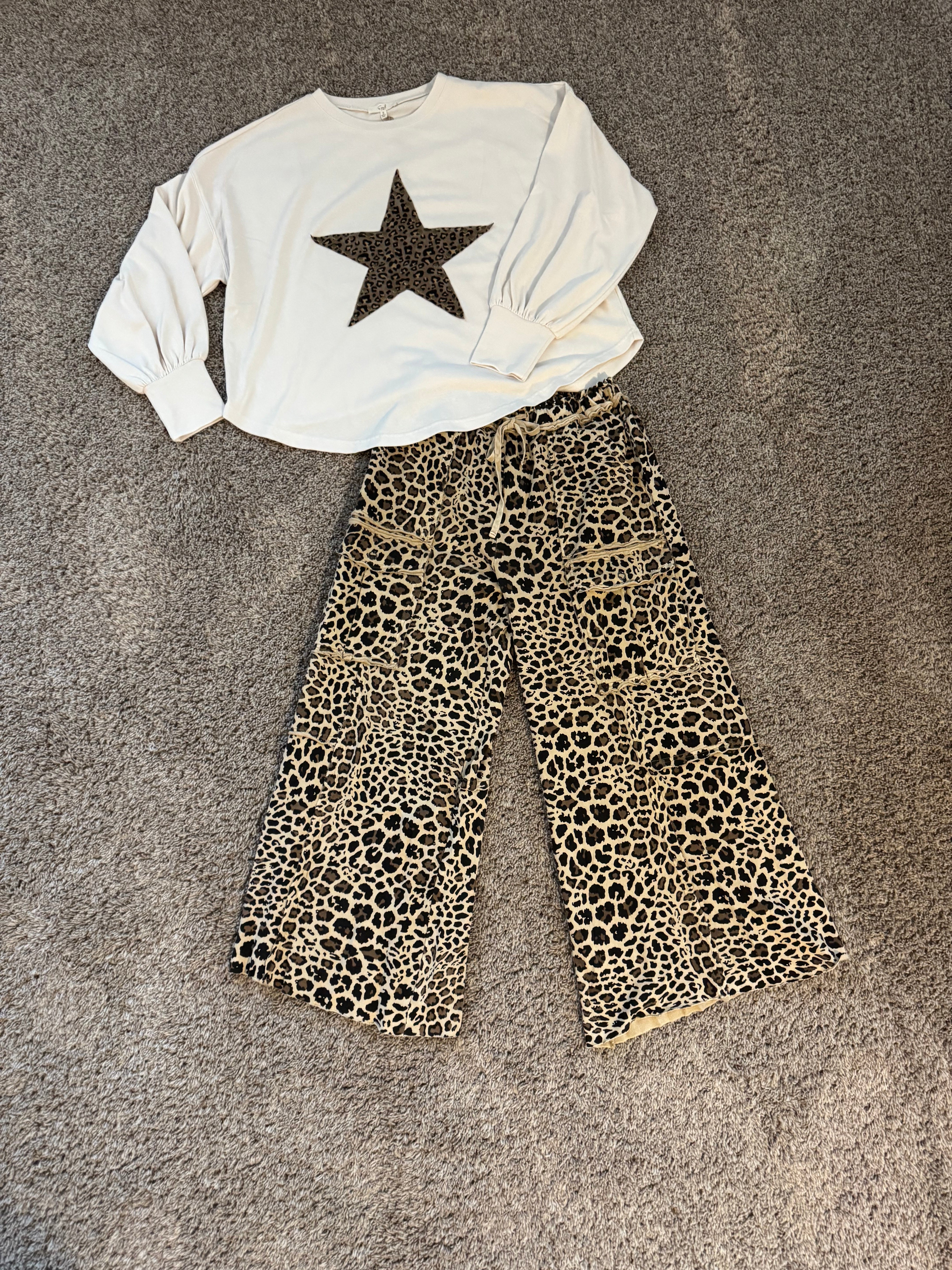 Leopard Star Top