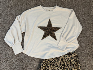Leopard Star Top