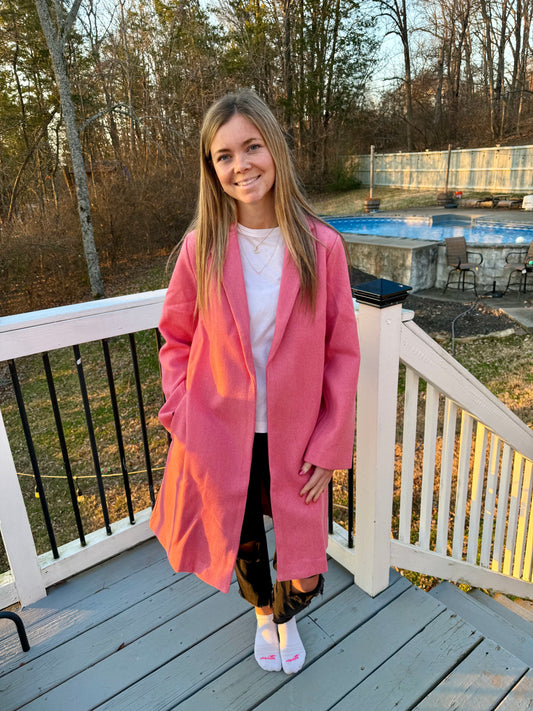 Pop of Pink Coat