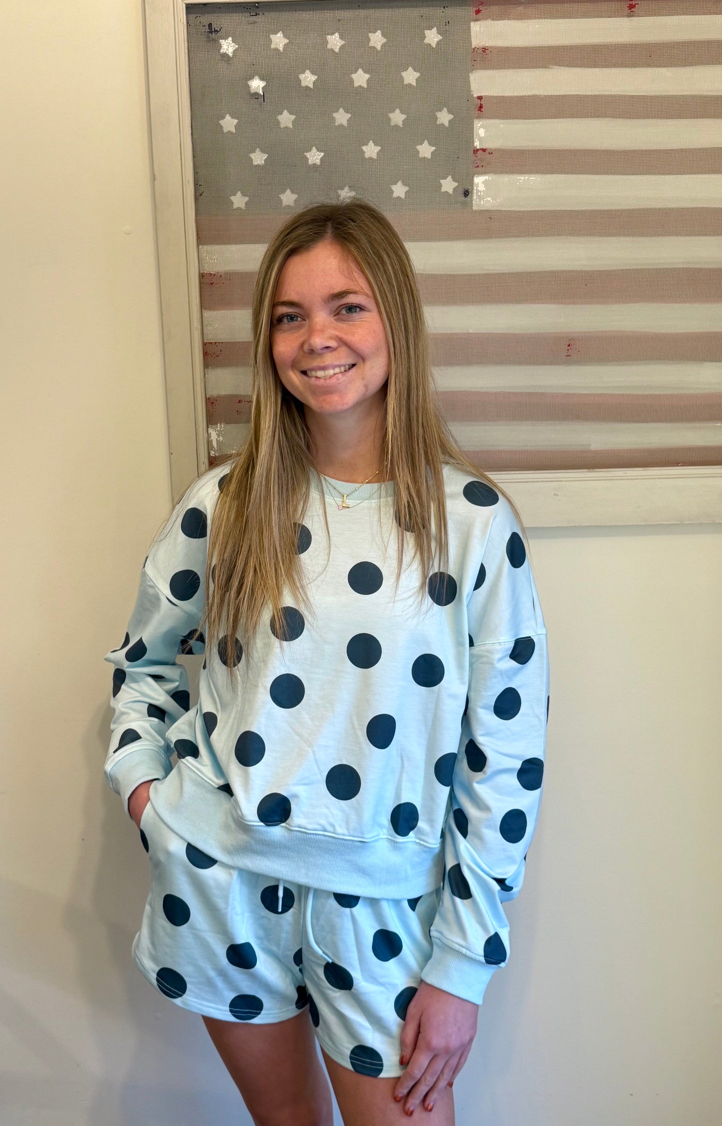 Blue Skies & Dots Set