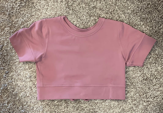 Tie-Peekaboo Back Cropped Top