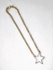 Gold Chain Star Necklace